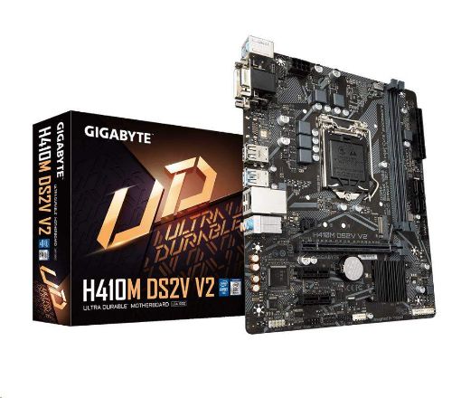 Obrázek GIGABYTE MB Sc LGA1200 H410M DS2V V2, Intel H470, 2xDDR4, 1xDVI, 1xVGA, mATX