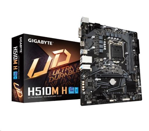 Obrázek GIGABYTE MB Sc LGA1200 H510M H, Intel H510, 2xDDR4, 1xHDMI, VGA, mATX