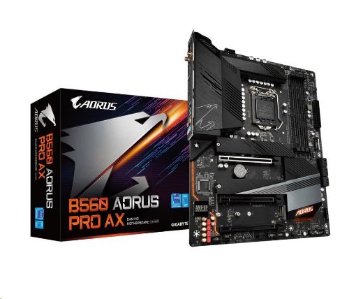 Obrázek GIGABYTE MB Sc LGA1200 B560 AORUS PRO AX, Intel B560, 4xDDR4, 1xDP, 1xHDMI, WI-FI