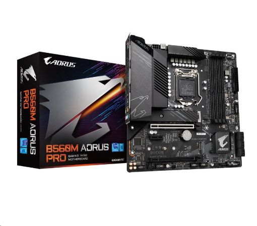 Obrázek GIGABYTE MB Sc LGA1200 B560M AORUS PRO, Intel B560, 4xDDR4, 1xDP, 1xHDMI, mATX