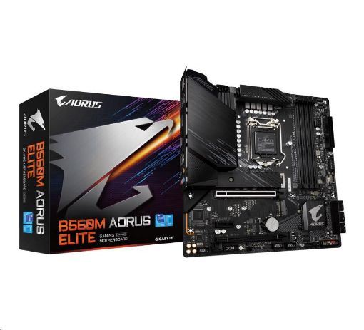 Obrázek GIGABYTE MB Sc LGA1200 B560M AORUS ELITE, Intel B560, 4xDDR4, 1xDP, 1xHDMI, mATX