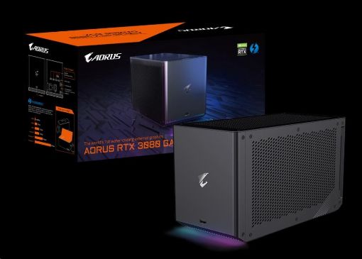 Obrázek GIGABYTE Externí VGA NVIDIA AORUS RTX 3080 GAMING BOX, RTX 3080, 10G GDDR6X, 3xDP, 2xHDMI