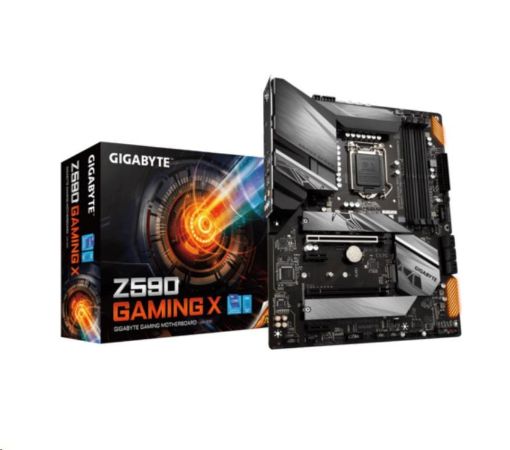 Obrázek GIGABYTE MB Sc LGA1200 Z590 GAMING X, Intel Z590, 4xDDR4, 1xDP