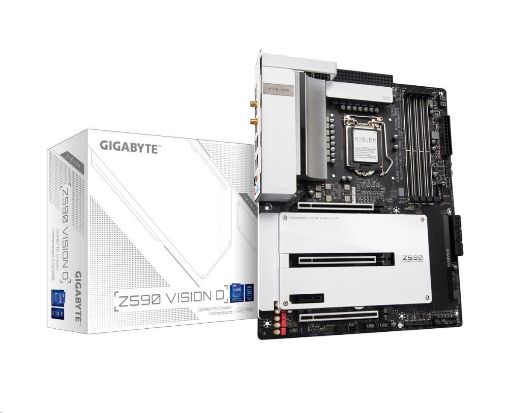 Obrázek GIGABYTE MB Sc LGA1200 Z590 VISION D, Intel Z590, 4xDDR4, 1xDP, 1xHDMI, WI-FI
