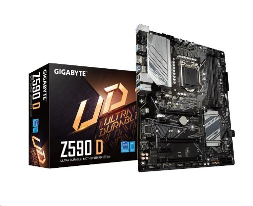 Obrázek GIGABYTE MB Sc LGA1200 Z590 D, Intel Z590, 4xDDR4, 1xDP