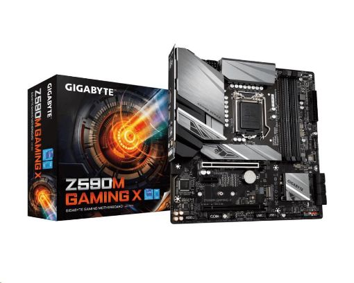 Obrázek GIGABYTE MB Sc LGA1200 Z590M GAMING X, Intel Z590, 4xDDR4, 1xDP, 1xHDMI, mATX