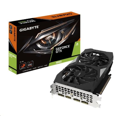 Obrázek GIGABYTE VGA NVIDIA GeForce GTX 1660 OC 6G, 6GB GDDR5, 1xHDMI, 3xDP