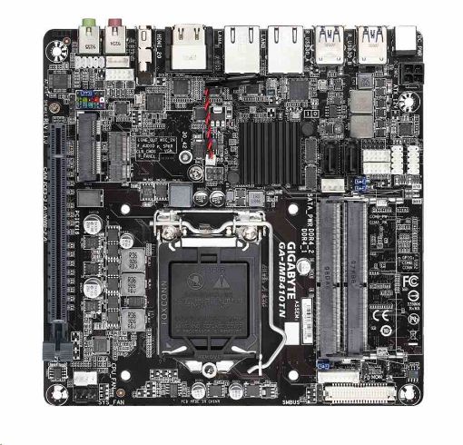 Obrázek GIGABYTE MB Sc LGA1200 IMB410TN, Intel H410, 2xDDR4 SO-DIMM, VGA, Thin Mini-ITX