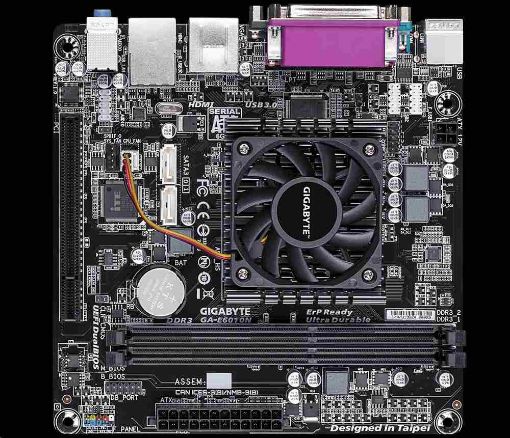 Obrázek GIGABYTE MB GA-E6010N,  AMD APU, 2xDDR3, VGA, Mini-ITX