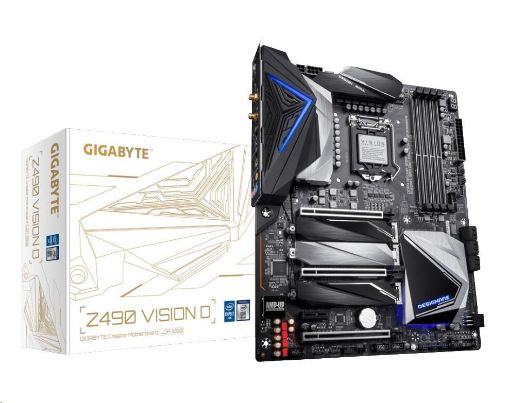 Obrázek GIGABYTE MB Sc LGA1200 Z490 VISION D, Intel  Z490, 4xDDR4, VGA, WI-FI