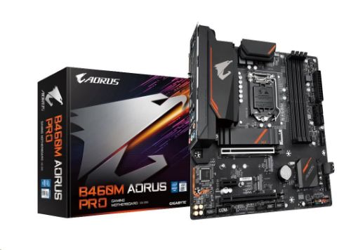 Obrázek GIGABYTE MB Sc LGA1200 B460M AORUS PRO, Intel B460, 4xDDR4, VGA, mATX