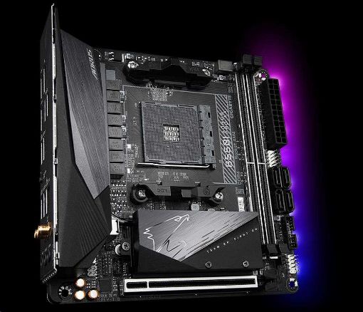 Obrázek GIGABYTE MB Sc AM4 B550 I AORUS PRO AX, AMD B550I, 2 x DDR4, Wi-Fi, HDMI