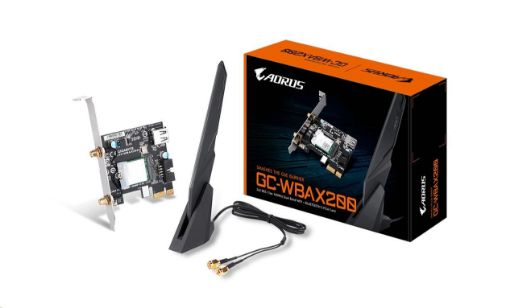 Obrázek GIGABYTE GC-WBAX200, WiFi 802.11ax, Bluetooth 5.0, PCIe, Dual Band, 2400Mbps