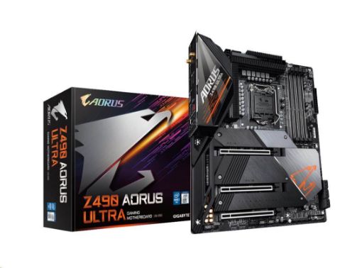 Obrázek GIGABYTE MB Sc LGA1200 Z490 AORUS ULTRA 1.0, Intel Z490, 4xDDR4, VGA, WI-FI