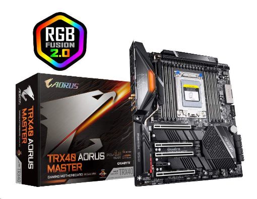 Obrázek GIGABYTE MB TRX40 AORUS MASTER (rev1.0), AMD sTRX4, 8xDDR4, Wi-Fi, e-ATX