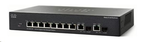 Obrázek Cisco switch SG355-10P, 8x10/100/1000, 2xGbE SFP/RJ-45, PoE