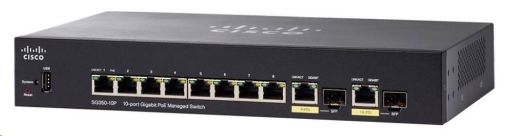 Obrázek Cisco switch SG350-10P-RF, 8x10/100/1000, 2xGbE SFP/RJ-45, PoE, REFRESH