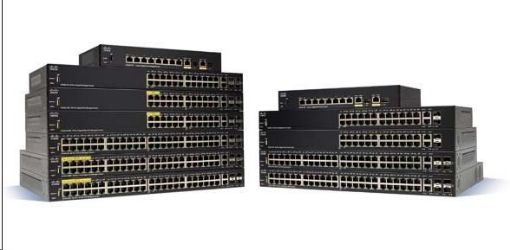 Obrázek Cisco switch SF350-48P, 48x10/100, 2xSFP, 2xGbE SFP/RJ-45, PoE