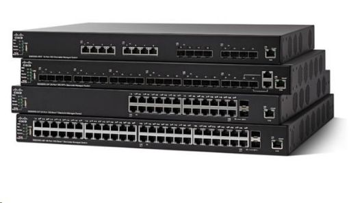 Obrázek Cisco switch SG550X-24, 24x10/100/1000, 2x10GbE SFP+/RJ-45, 2xSFP+