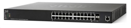 Obrázek Cisco switch SG350X-24MP, 24x10/100/1000, 2x10GbE SFP+/RJ-45, 2xSFP+, PoE