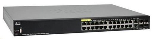 Obrázek Cisco switch SG350-28MP, 24x10/100/1000, 2xSFP, 2xGbE SFP/RJ-45, PoE