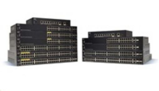 Obrázek Cisco switch SF250-24P, 24x10/100, 2xGbE SFP/RJ-45, 2xSFP, PoE