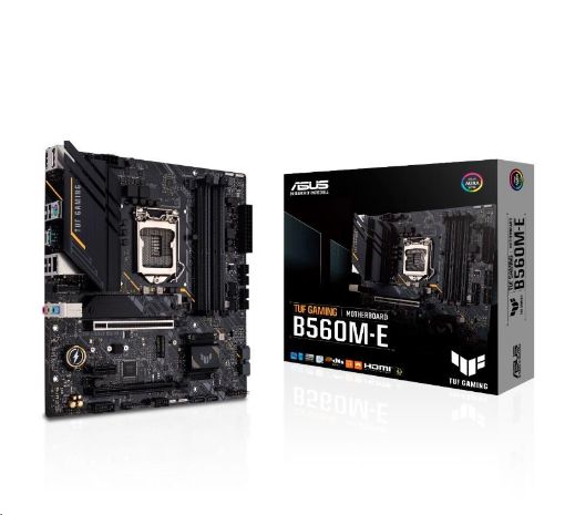 Obrázek ASUS MB Sc LGA1200 TUF GAMING B560M-E, Intel B560, 4xDDR4, 1xDP, 1xHDMI, mATX