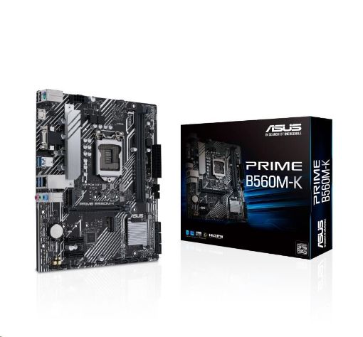 Obrázek ASUS MB Sc LGA1200 PRIME B560M-K, Intel B560, 2xDDR4, 1xHDMI, 1xVGA, mATX