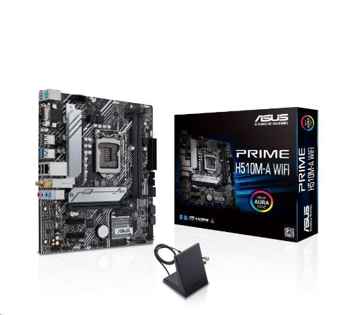 Obrázek ASUS MB Sc LGA1200 PRIME H510M-A WIFI, Intel H510, 2xDDR4, 1xDP, 1xHDMI, 1xVGA, WI-FI, mATX