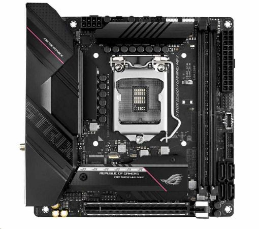 Obrázek ASUS MB Sc LGA1200 ROG STRIX B560-I GAMING WIFI, Intel B560, 2xDDR4, 1xDP, 1xHDMI, WI-FI, mini-ITX