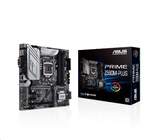 Obrázek ASUS MB Sc LGA1200 PRIME Z590M-PLUS, Intel Z590, 4xDDR4, 1xDP, 1xHDMI, 1xDVI, WI-FI, mATX