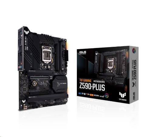 Obrázek ASUS MB Sc LGA1200 TUF GAMING Z590-PLUS, Intel Z590, 4xDDR4, 1xDP, 1xHDMI