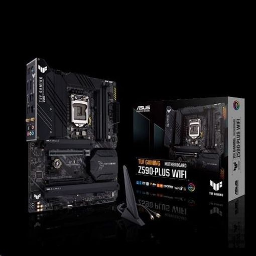 Obrázek ASUS MB Sc LGA1200 TUF GAMING Z590-PLUS WIFI, Intel Z590, 4xDDR4, 1xDP, 1xHDMI, WI-FI