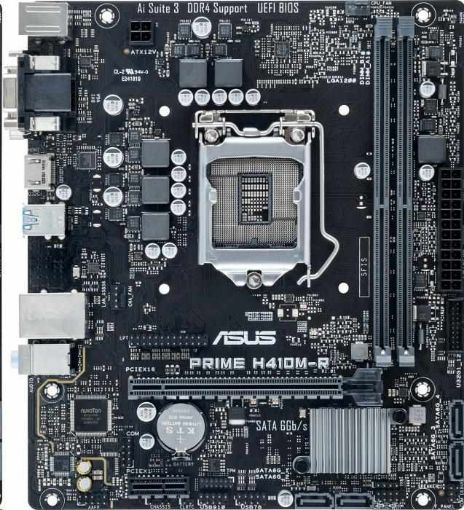 Obrázek ASUS MB Sc LGA1200 PRIME H410M-R-SI, Intel H410, 1xHDMI, 1xDVI, 1xVGA, mATX