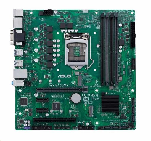 Obrázek ASUS MB Sc LGA1200 PRO B460M-C/CSM, Intel B460, 4xdDR4, VGA, mATX