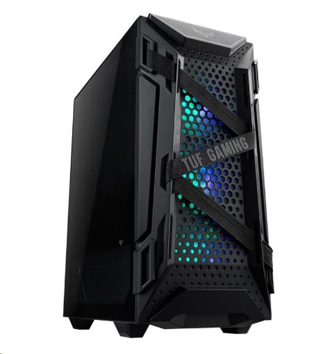 Obrázek ASUS skříň TUF GAMING GT301 BLACK AURA, ATX Tower, černá, bez zdroje