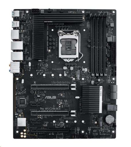 Obrázek ASUS MB Sc 1151 Pro WS C246-ACE, Intel C246, 4xDDR4, VGA