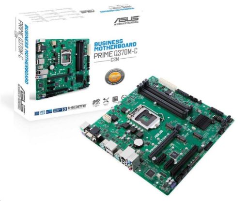 Obrázek ASUS MB Sc LGA1151 PRIME Q370M-C/CSM (SW + PUR RMA), Intel Q370, 4xDDR4, VGA, mATX