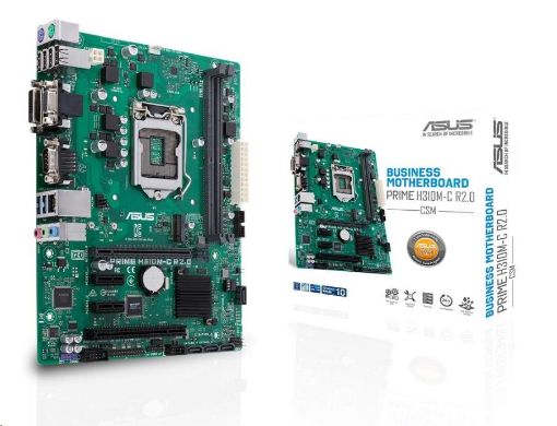 Obrázek ASUS MB Sc LGA1151 PRIME H310M-C R2.0/CSM (SW + PUR RMA), Intel H310, 2xDDR4, VGA, mATX