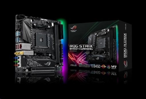 Obrázek ASUS MB Sc AM4 ROG STRIX B450-I GAMING, AMD B450, 2xDDR4, VGA, mini-ITX