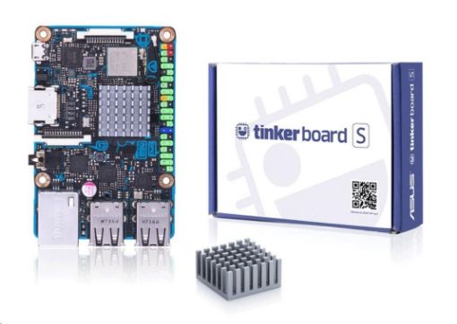 Obrázek ASUS MB Tinker Board S, RK3288, 2GB DDR3, VGA, 16GB eMMC, WiFi, 4xUSB 2.0