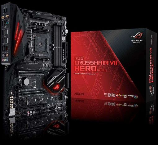 Obrázek ASUS MB Sc AM4 ROG CROSSHAIR VII HERO (WI-FI), AMD X470, 4xDDR4, WIFI