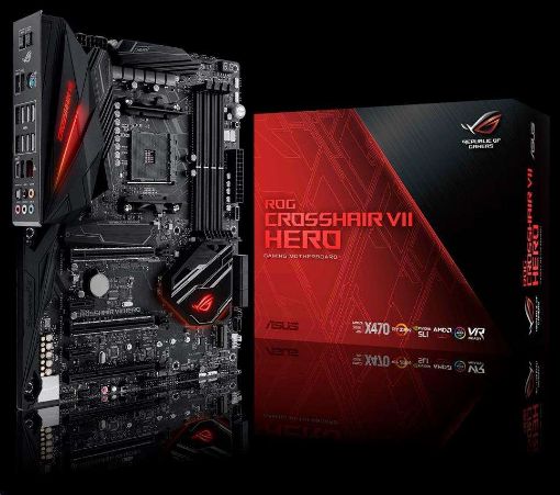 Obrázek ASUS MB Sc AM4 ROG CROSSHAIR VII HERO, AMD X470, 4xDDR4