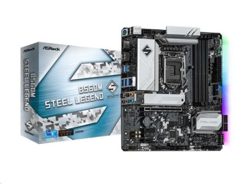 Obrázek ASRock MB Sc LGA1200 B560M STEEL LEGEND, Intel B560, 4xDDR4, 1xDP, 1xHDMI, mATX