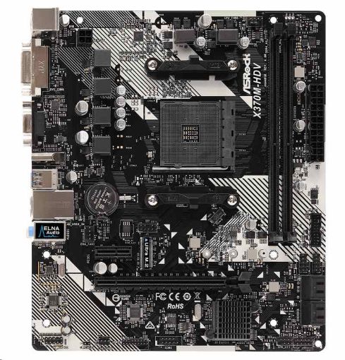 Obrázek ASRock MB Sc AM4 X370M-HDV R4.0, AMD Promontory X370, 2xDDR4, HDMI