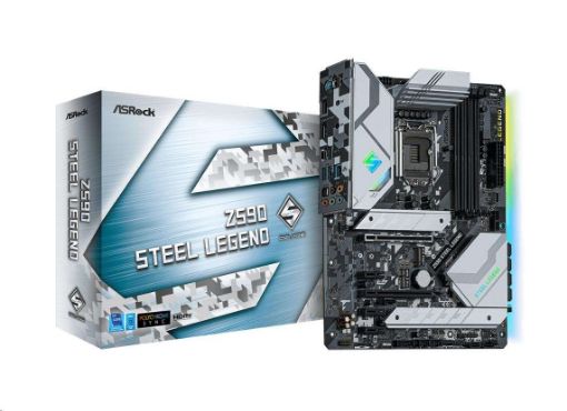 Obrázek ASRock MB Sc LGA1200 Z590 STEEL LEGEND, Intel Z590, 4xDDR4, 1xDP, 1xHDMI