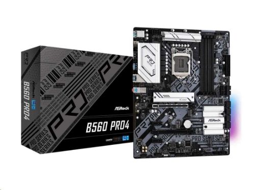 Obrázek ASRock MB Sc LGA1200 B560 PRO4, Intel B560, 4xDDR4, 1xDP, 1xHDMI