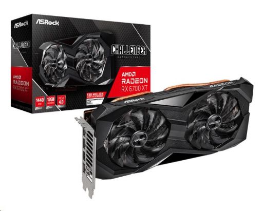 Obrázek ASRock VGA AMD Radeon RX 6700 XT Challenger D 12GB, RX 6700 XT, 12GB GDDR6, 3xDP, 1xHDMI