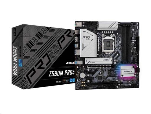 Obrázek ASRock MB Sc LGA1200 Z590M PRO4, Intel Z590, 4xDDR4, 1xDP, 1xHDMI, mATX