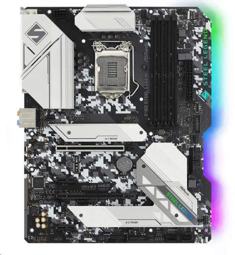 Obrázek ASRock MB Sc LGA1200 B460 STEEL LEGEND, Intel B460, 4xDDR4, HDMI, DP, VGA